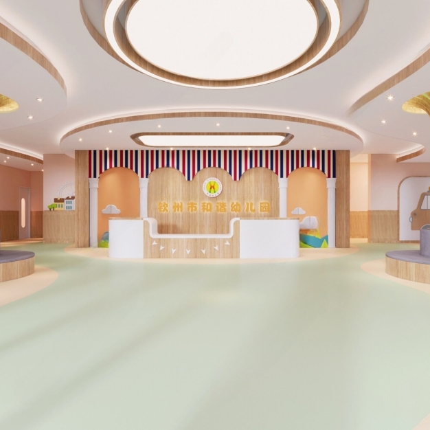 现代幼儿园3D模型