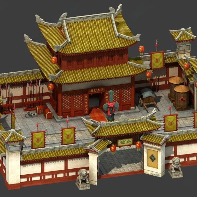 中式古建3D模型