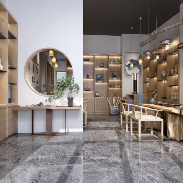 新中式茶叶店3D模型