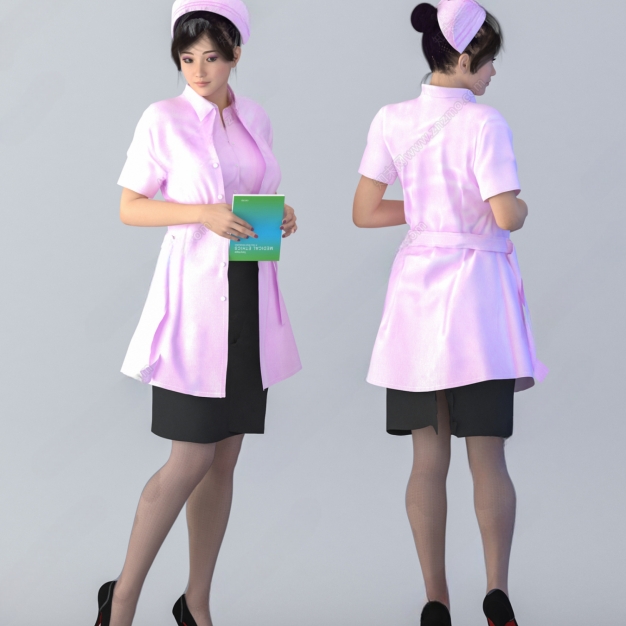 人物 护士 女人3D模型