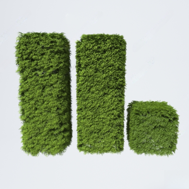 现代植物墙3D模型