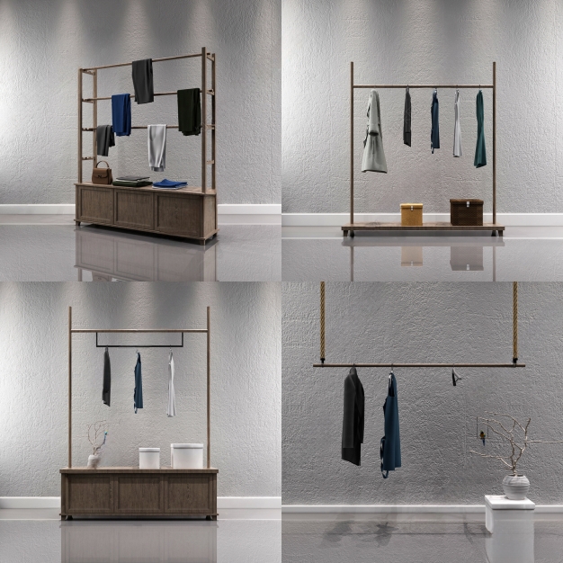 现代服饰衣架3D模型