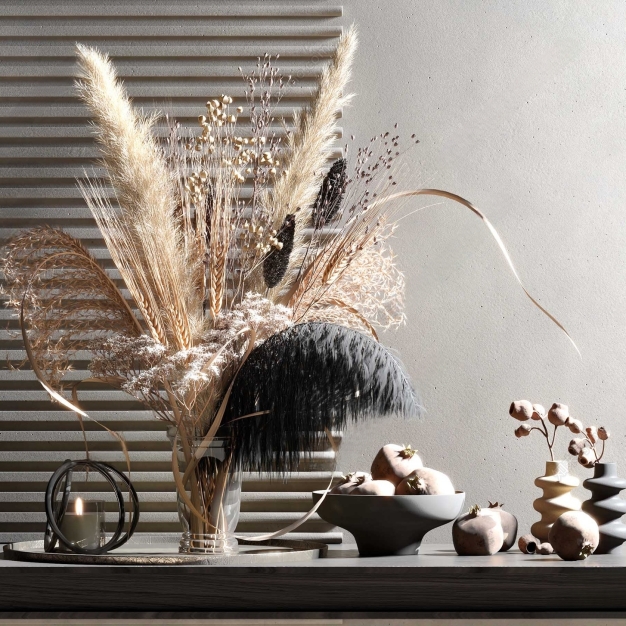 现代花艺干花插花3D模型