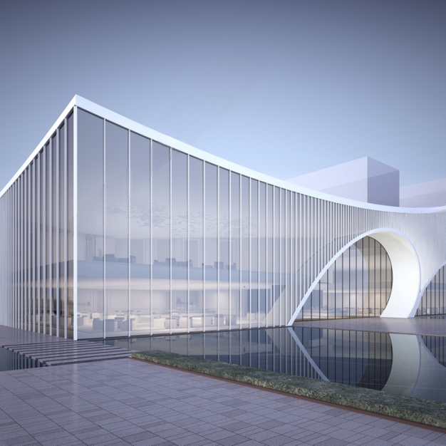 现代建筑外观3D模型