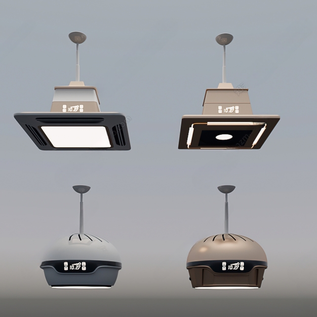 现代麻将机吸烟灯3D模型
