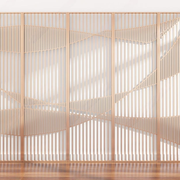 现代隔断屏风3D模型