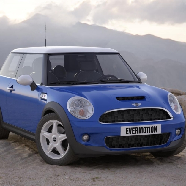 现代mini汽车3D模型