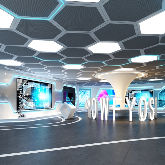 现代科技展厅3D模型
