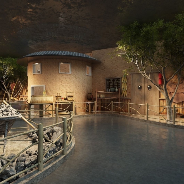 中式农业博物馆场景3D模型