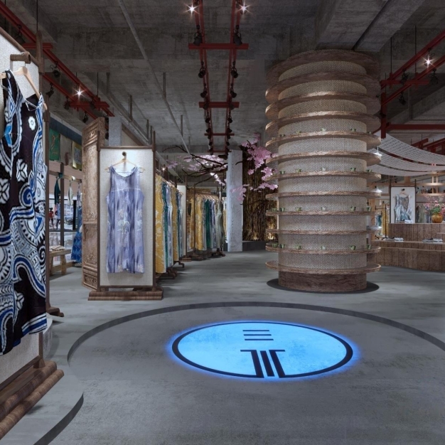中式民族服装店3D模型