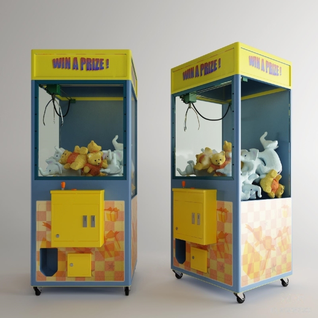 现代抓娃娃机3D模型