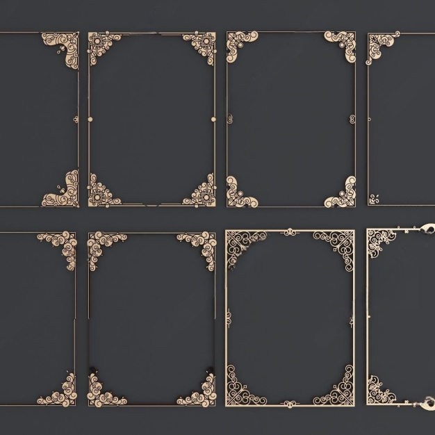 新中式中式花格3D模型