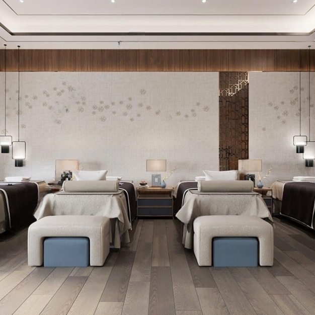 新中式按摩spa3D模型
