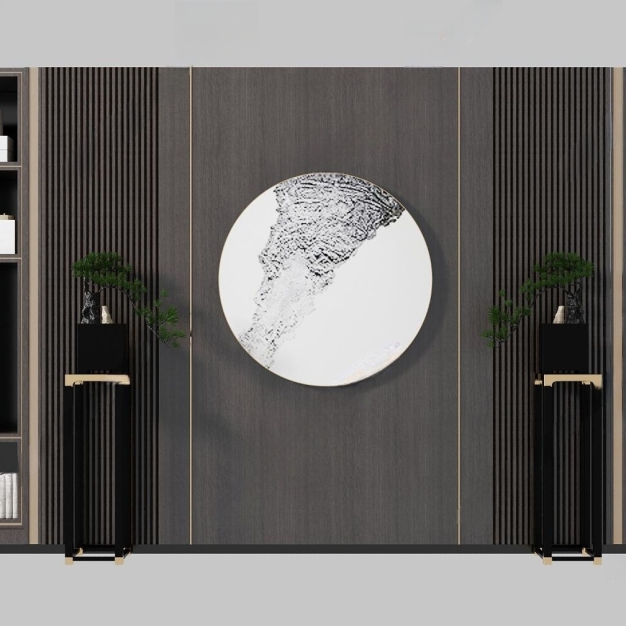 新中式博古架背景墙3D模型