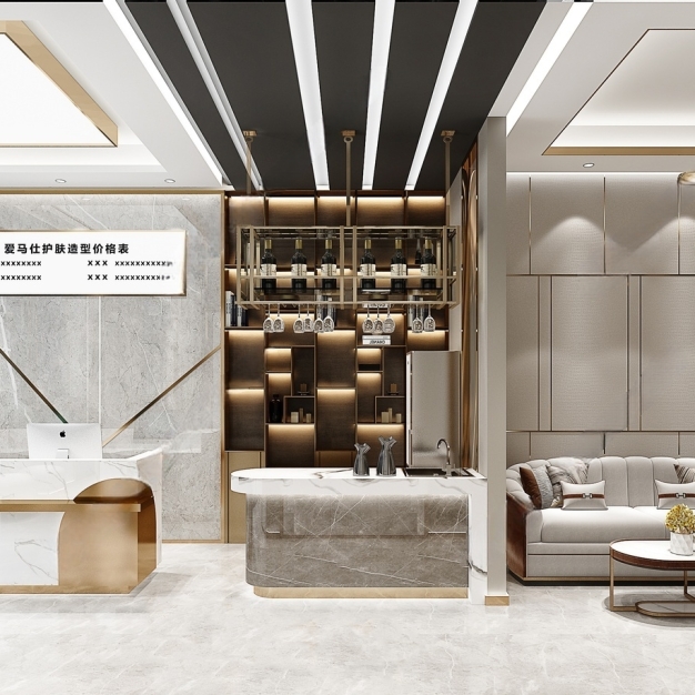 现代理发店3D模型