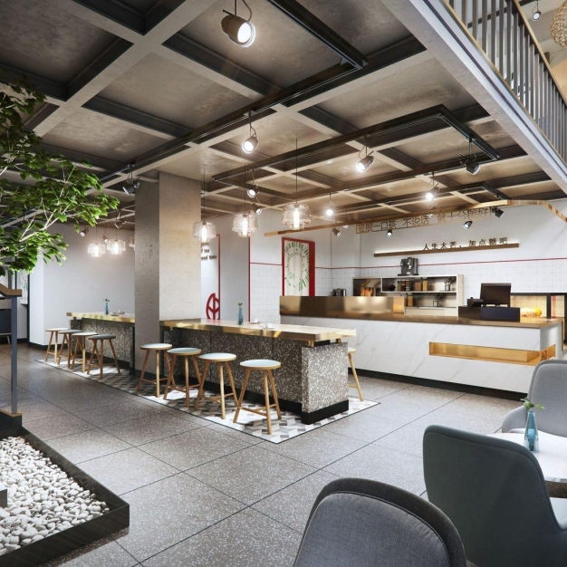 现代奶茶店甜品店3D模型