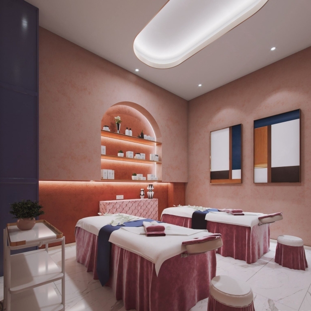 现代美容院SPA包间3D模型
