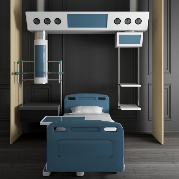 现代医院病床设备3D模型