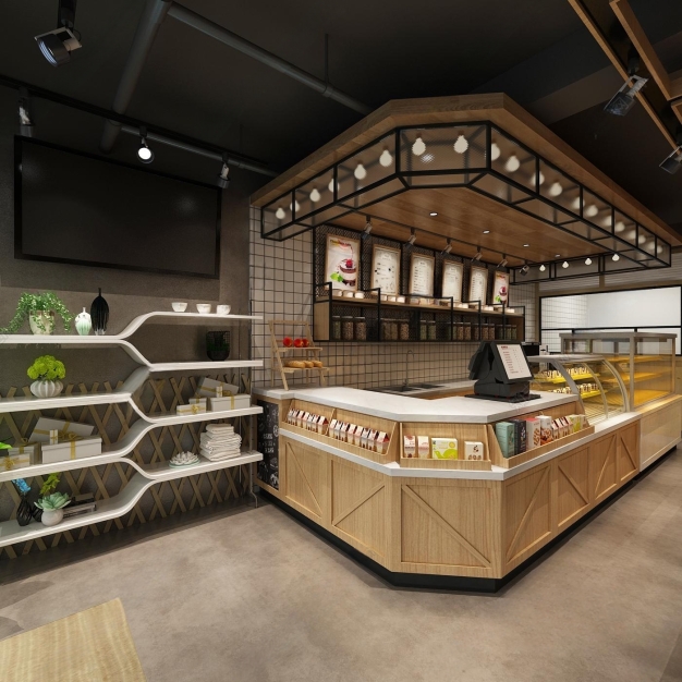 现代面包店3D模型