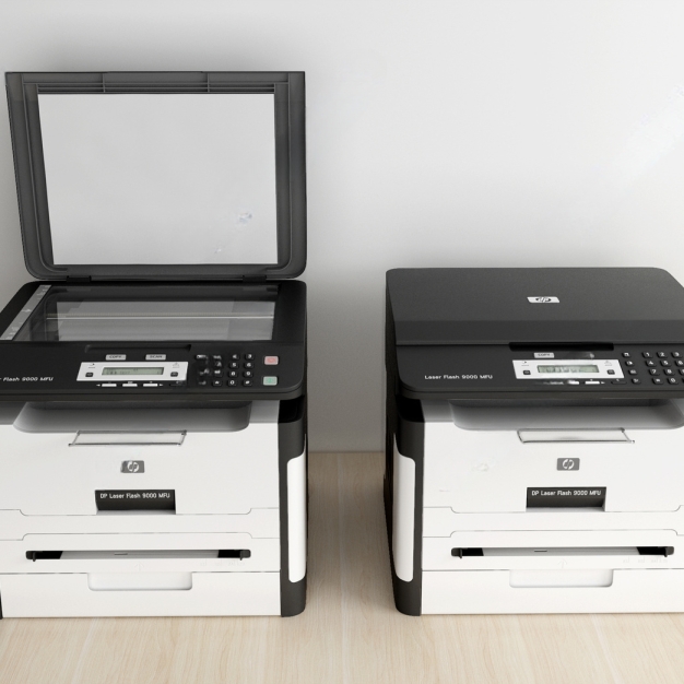 现代打印机3D模型