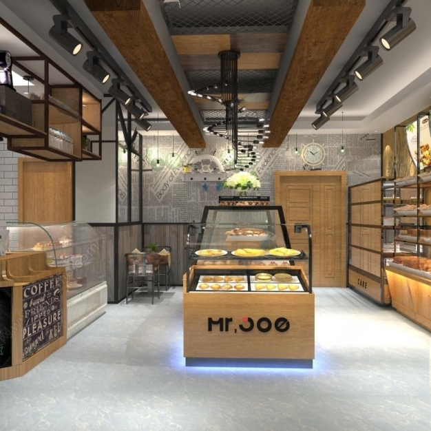 现代蛋糕面包店3D模型