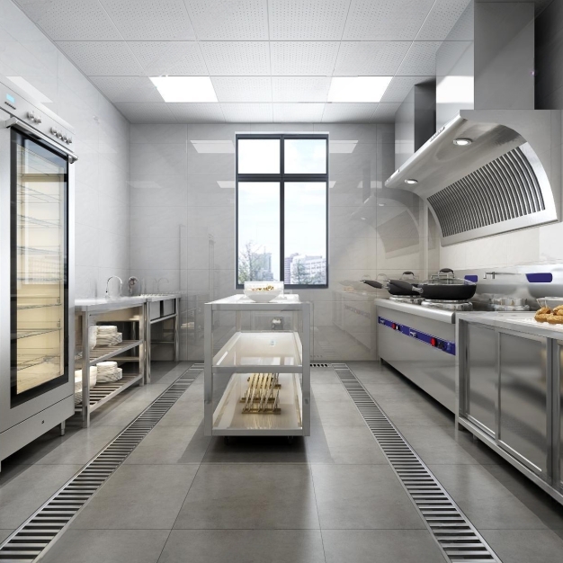 现代饭店后厨3D模型