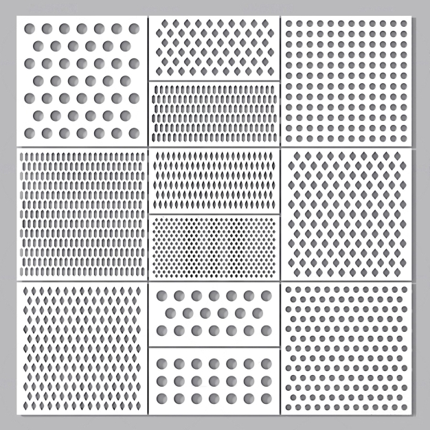 现代冲孔板穿孔板3D模型