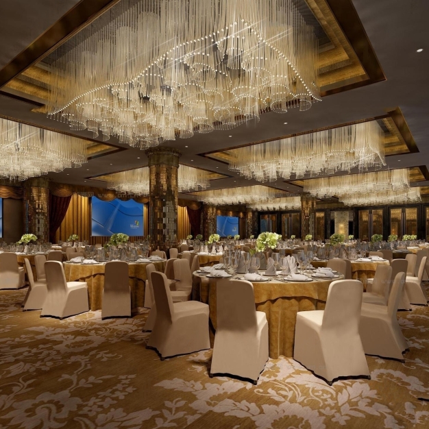 现代酒店宴会厅3D模型