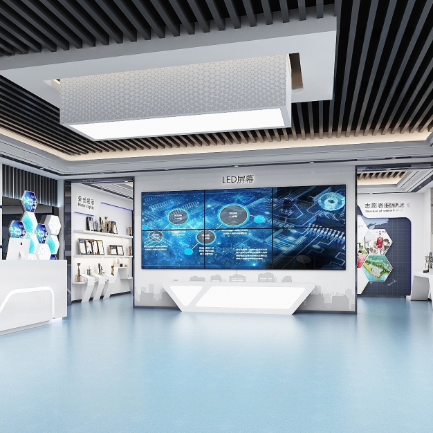 现代科技展厅3D模型