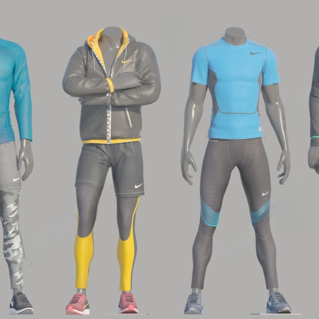 现代服装店模特3D模型