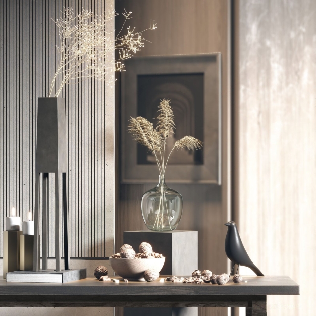 现代花艺饰品摆件3D模型