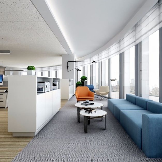 现代办公员工区休息区3D模型