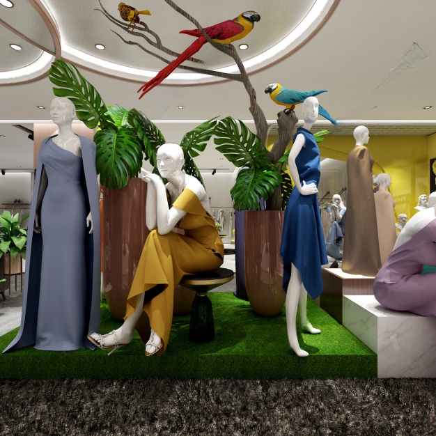现代服装店3D模型