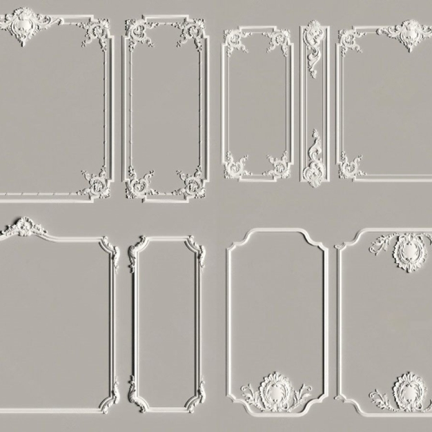 欧式石膏线条3D模型