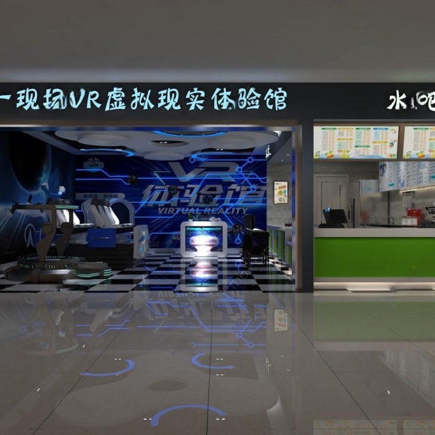 现代VR体验馆3D模型