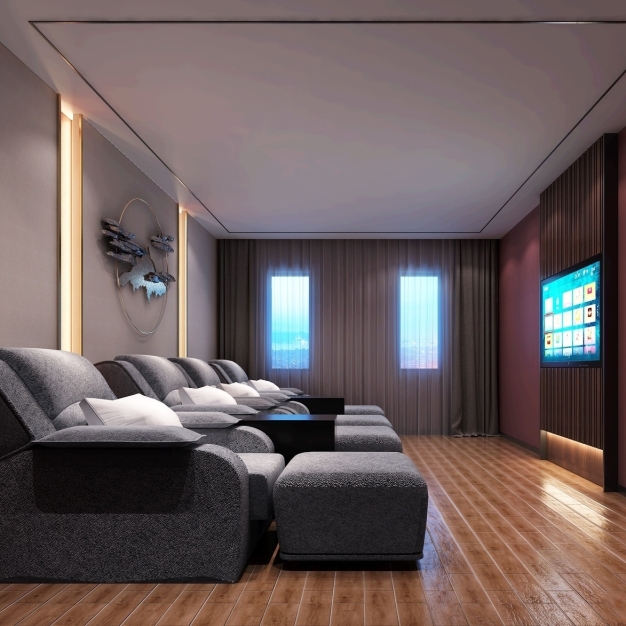 现代spa包间3D模型
