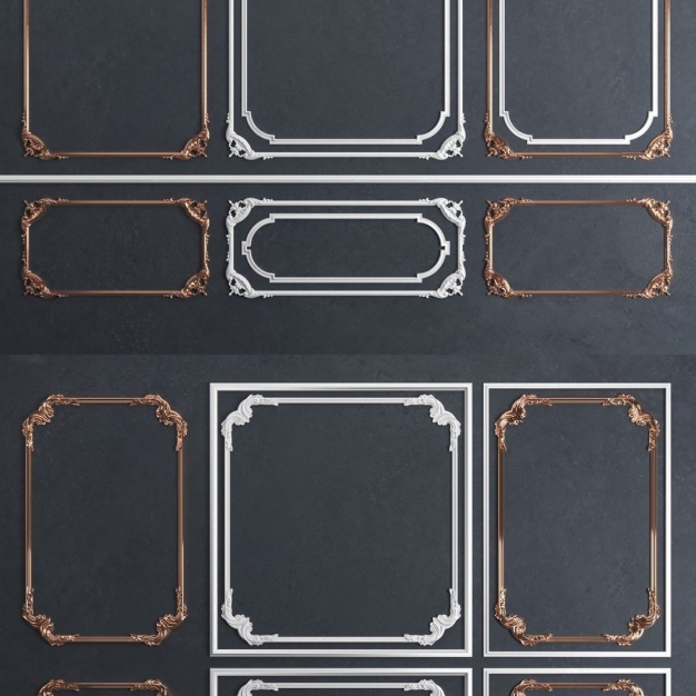 欧式石膏线条3D模型