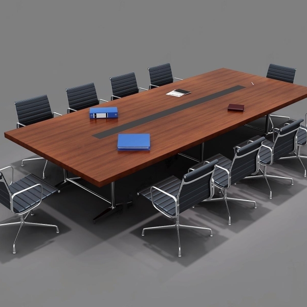 现代会议桌3D模型
