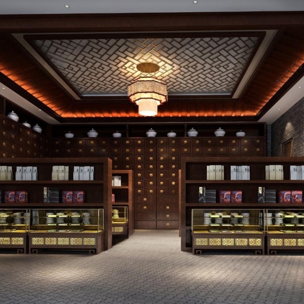 中式中药店3D模型