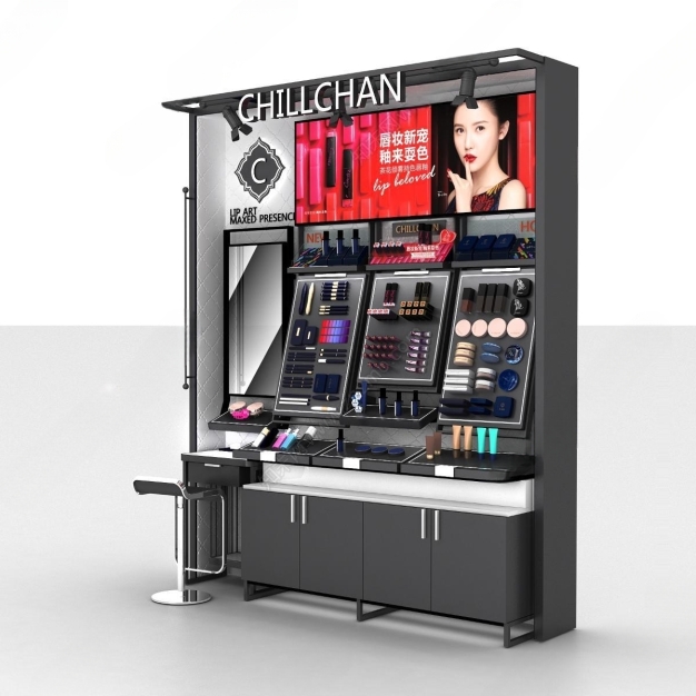 现代化妆品柜彩妆柜3D模型