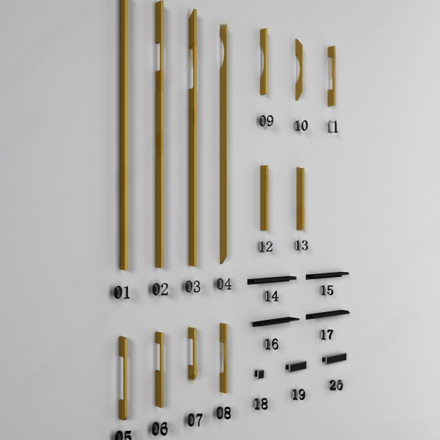 现代门把手3D模型