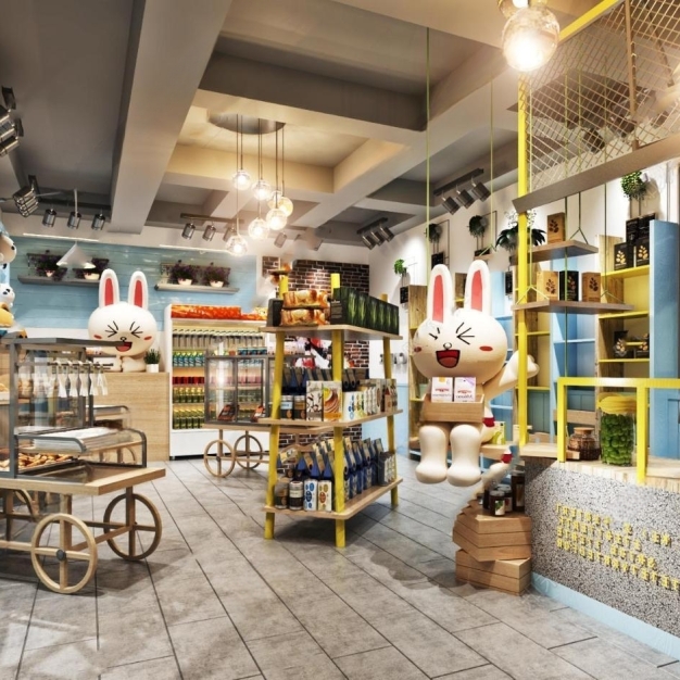 工业风干果店杂货店3D模型