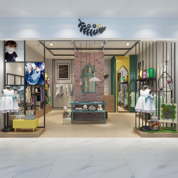 工业风童装店3D模型