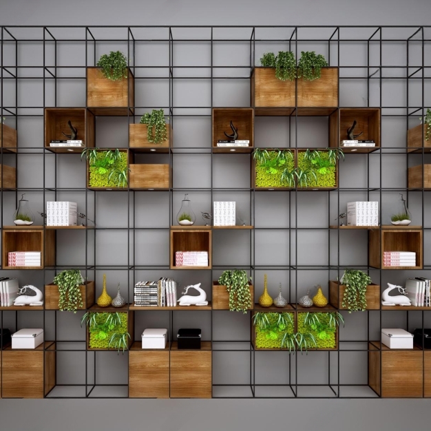 工业风装饰架花架3D模型