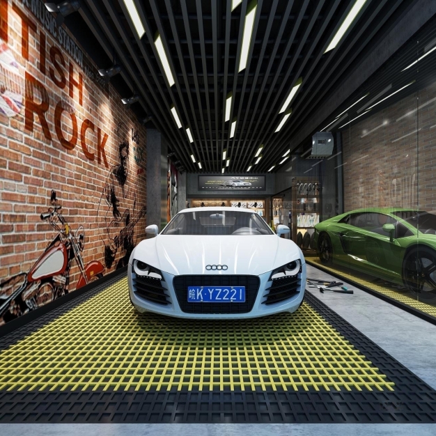 工业风汽车汽修店3D模型