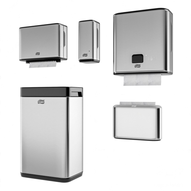 现代金属纸巾盒组合3D模型