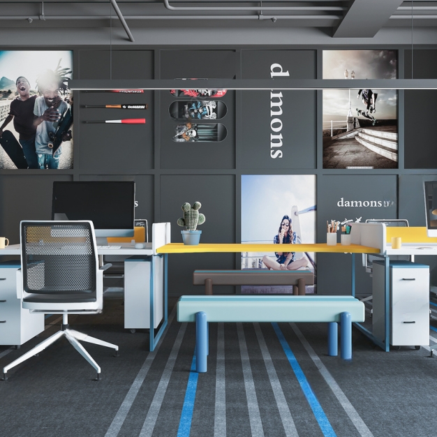 现代办公室3D模型