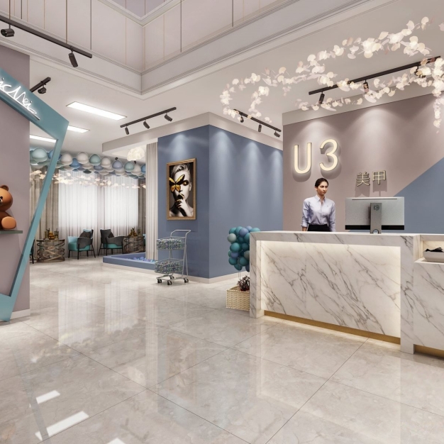 北欧美容美甲店3D模型