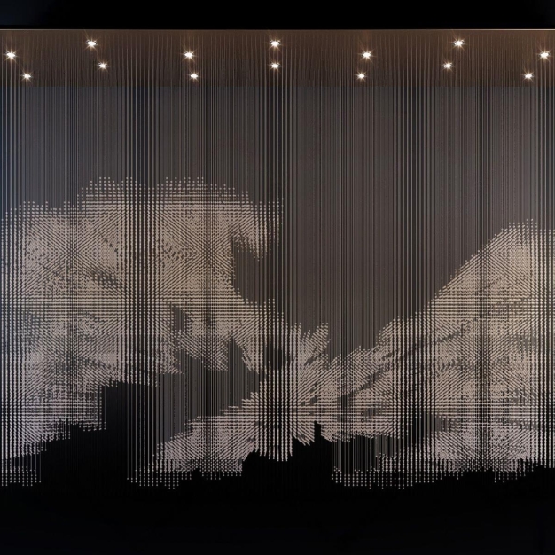 新中式崇山峻岭艺术吊灯3D模型