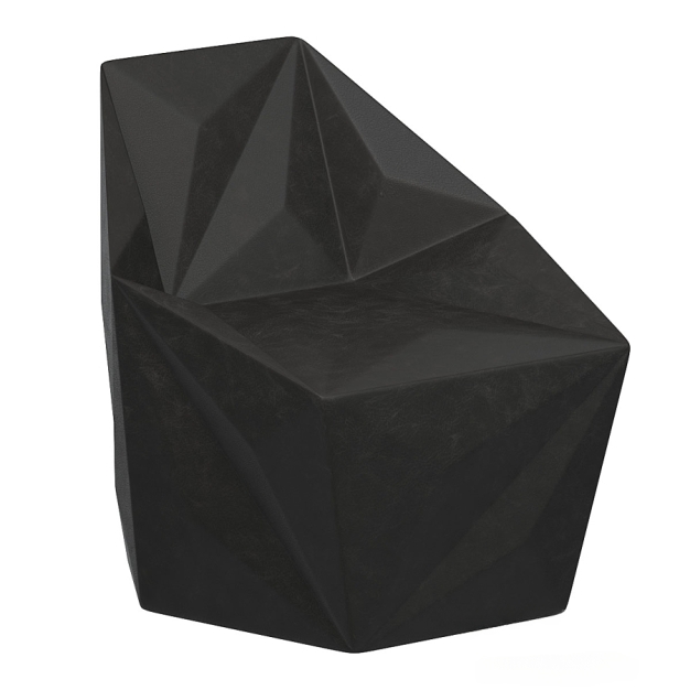 现代皮革异形单人椅3D模型